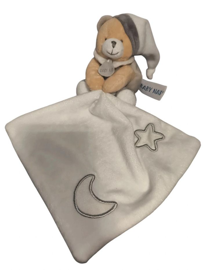 Doudou mouchoir ours 🐻 étoiles phosphorescent Babynat