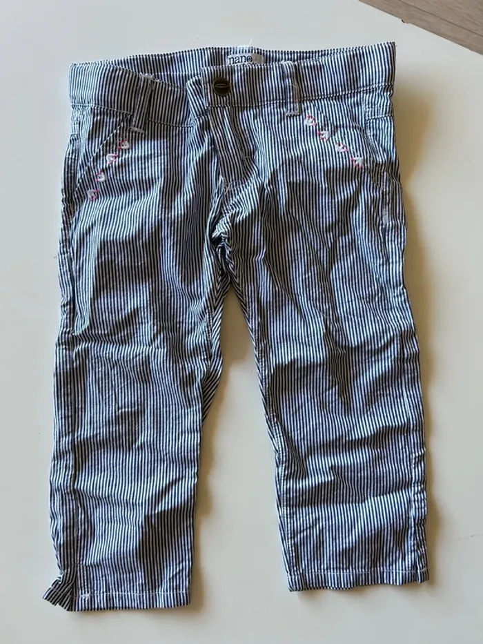 Pantalon léger rayé