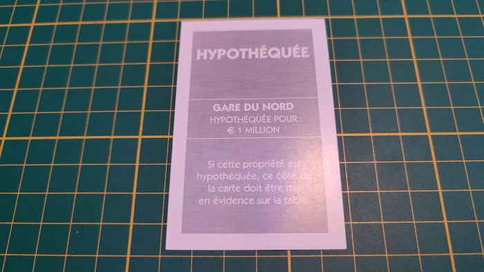 Gare du Nord pièce détachée jeu de société Monopoly Et si le Monopoly était inventé aujourd'hui #C22 - photo numéro 2
