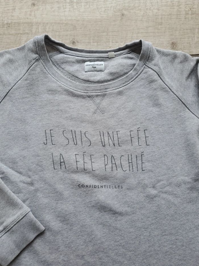 Sweat gris - Confidentielles - taille XS - photo numéro 2