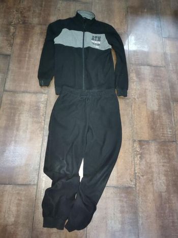 survêtement fibre polaire noir LIVERGY TAILLE M