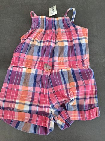 combi short vichy 2 ans