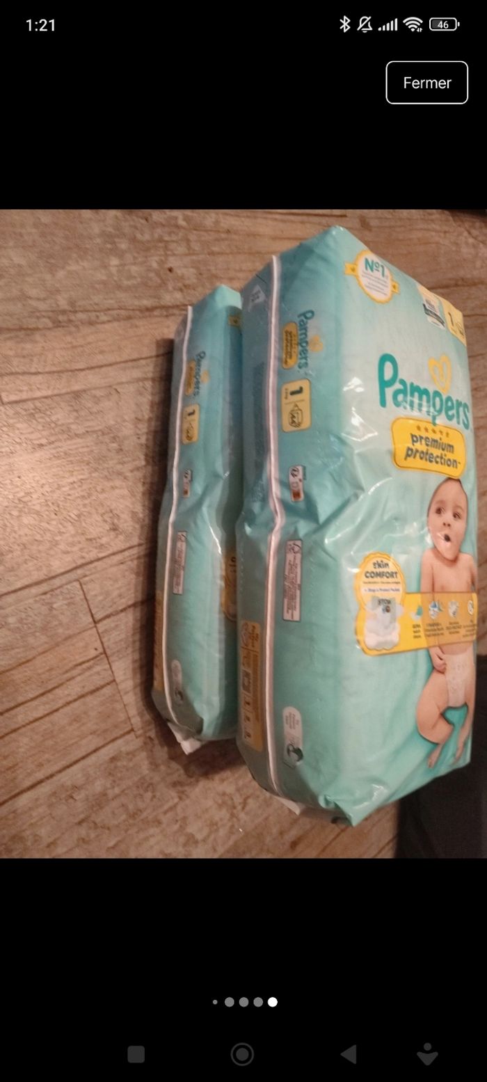 Couche Pampers taille 1 - photo numéro 9