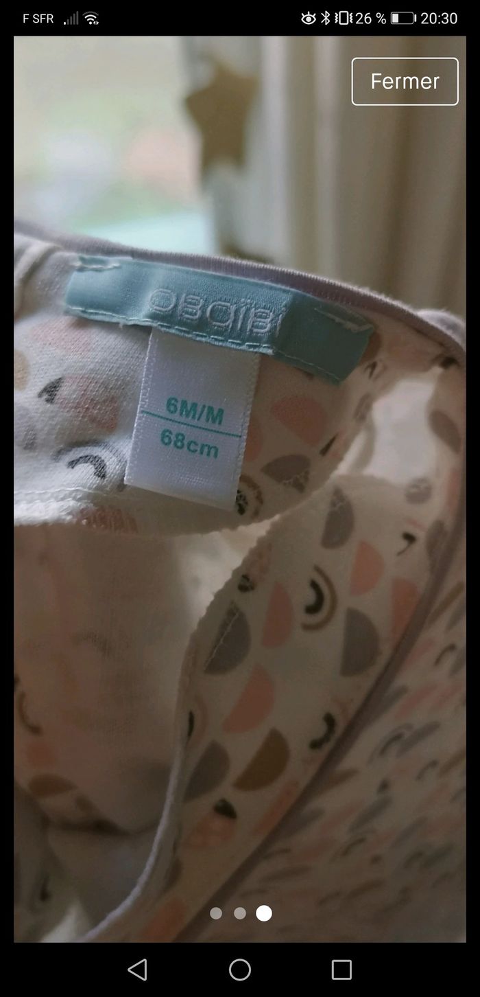 Robe 6 mois Obaibi manches longues - photo numéro 3