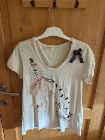 T-shirt courtes manches en crème  I Code by Ikks S