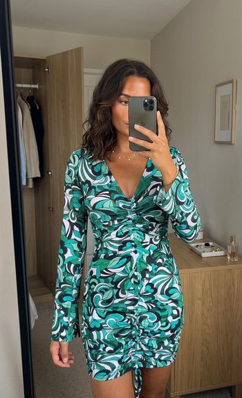Robe moulante à motifs rétro Asos