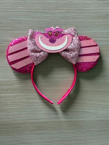 Serre-tête Disney rose à paillettes – Chat du Cheshire (Alice au Pays des Merveilles)