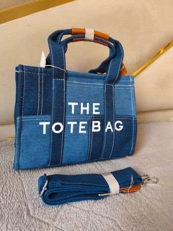Sac à main tendance the tote bag Bleu jean