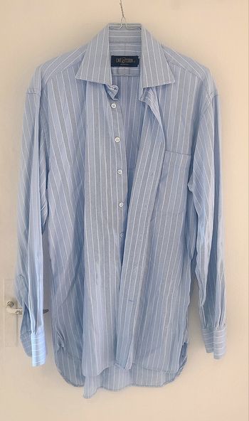 Chemise à rayures "Café coton"
