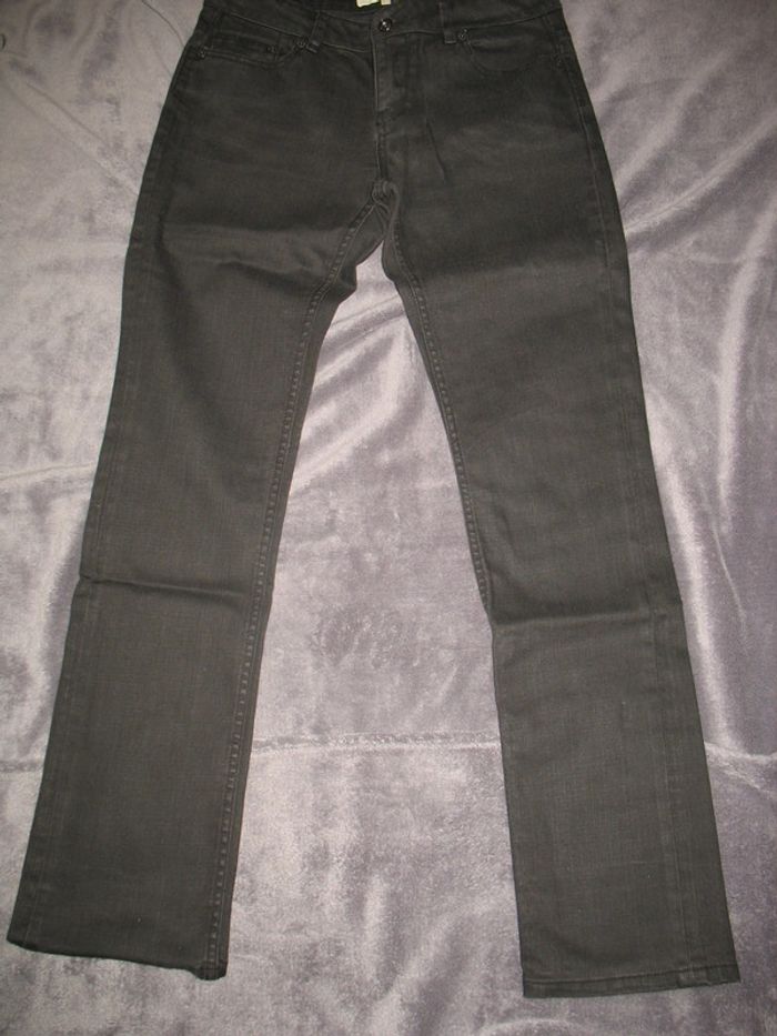 PANTALON DROIT NOIR "ETAM" - TAILLE 40 - n°01