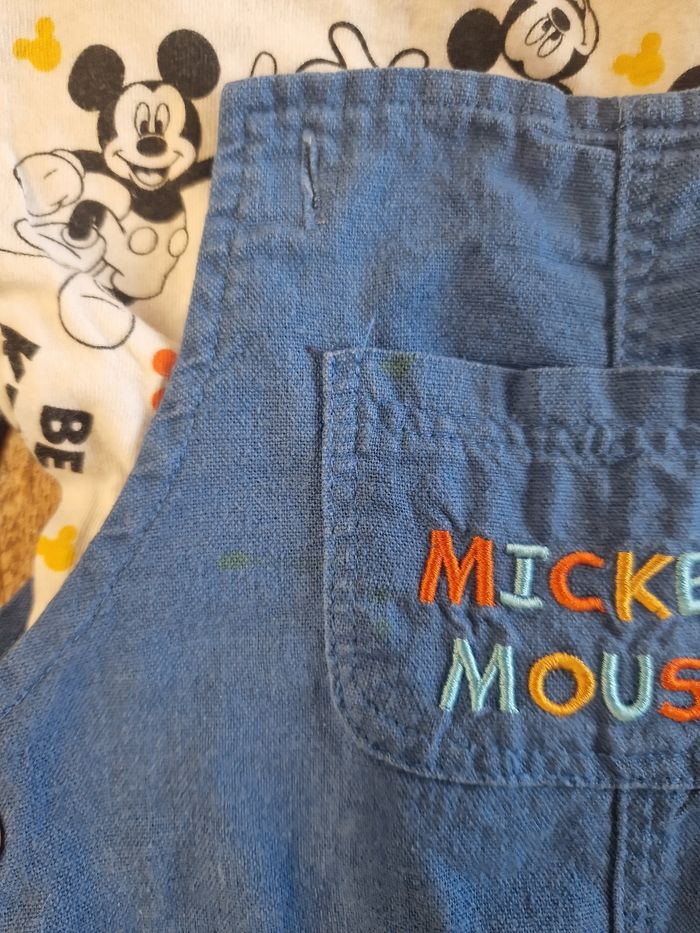 Ensemble salopette mickey