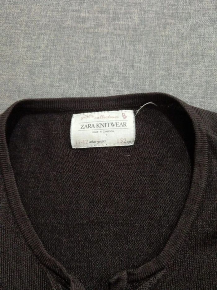 C55 gilet noir Zara 11-12 ans - photo numéro 3