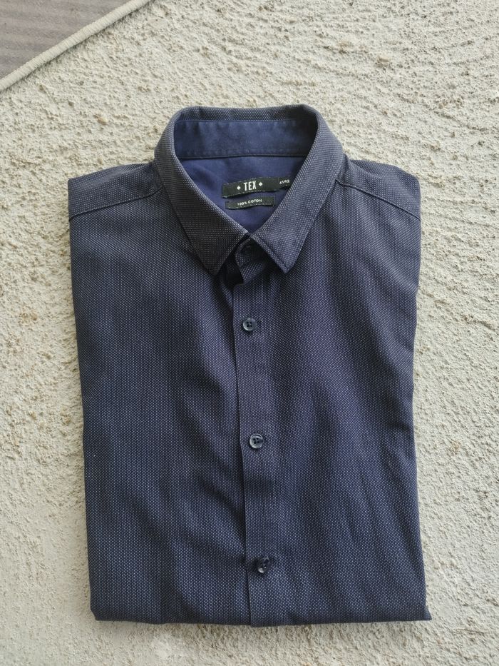 ✨ Chemise Slim Fit TEX - 100 % Coton - T 41/42