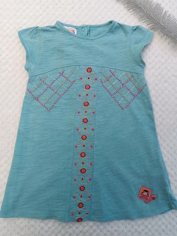 🔸Robe Bleu Turquoise Compagnie des Petits 24 Mois🔸