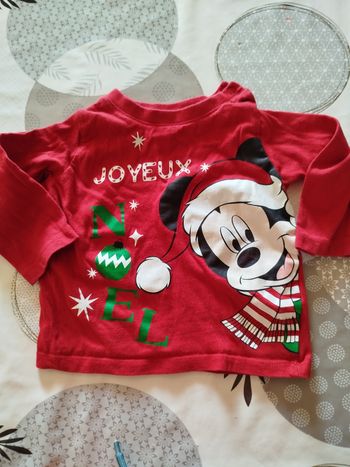 T-shirt mickey Noël