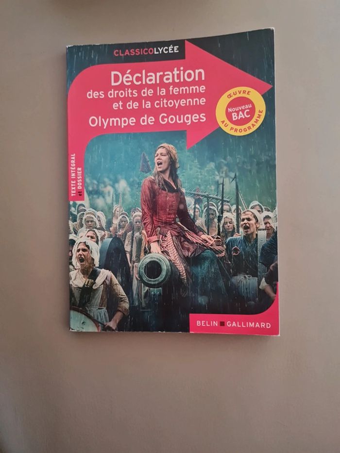 Déclaration des droits de la femme et de la citoyenne. Olympe de gouges