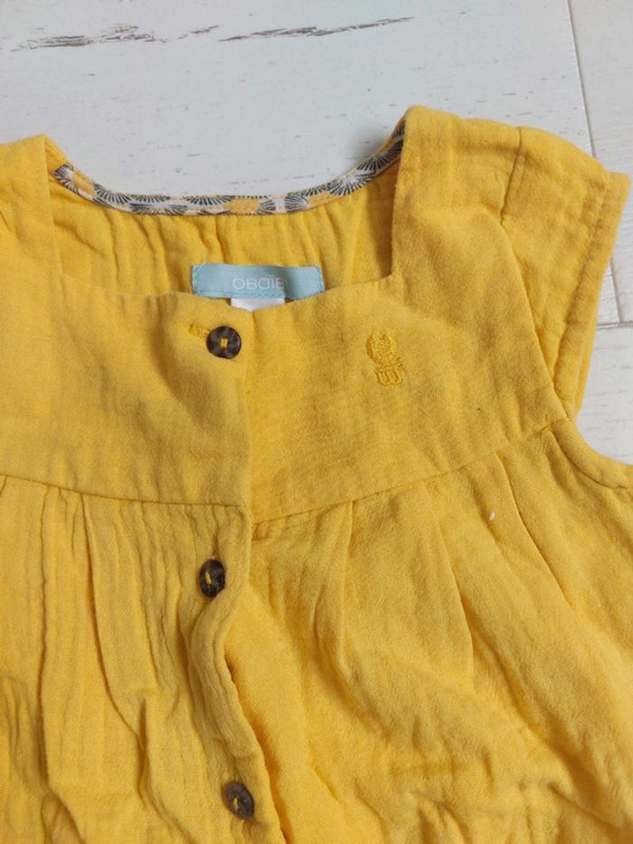 Robe jaune Obaibi Taille 6 mois - photo numéro 2