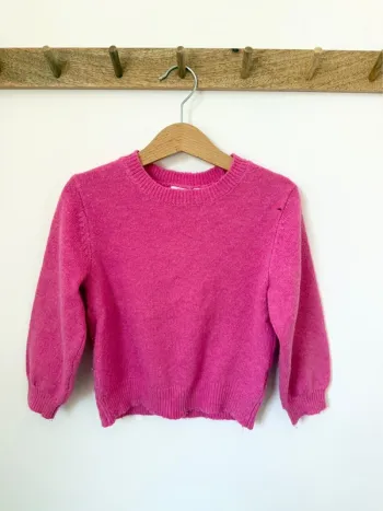Pull en maille fuschia Zara