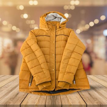 Doudoune Chaude Hiver - Moutarde/Jaune