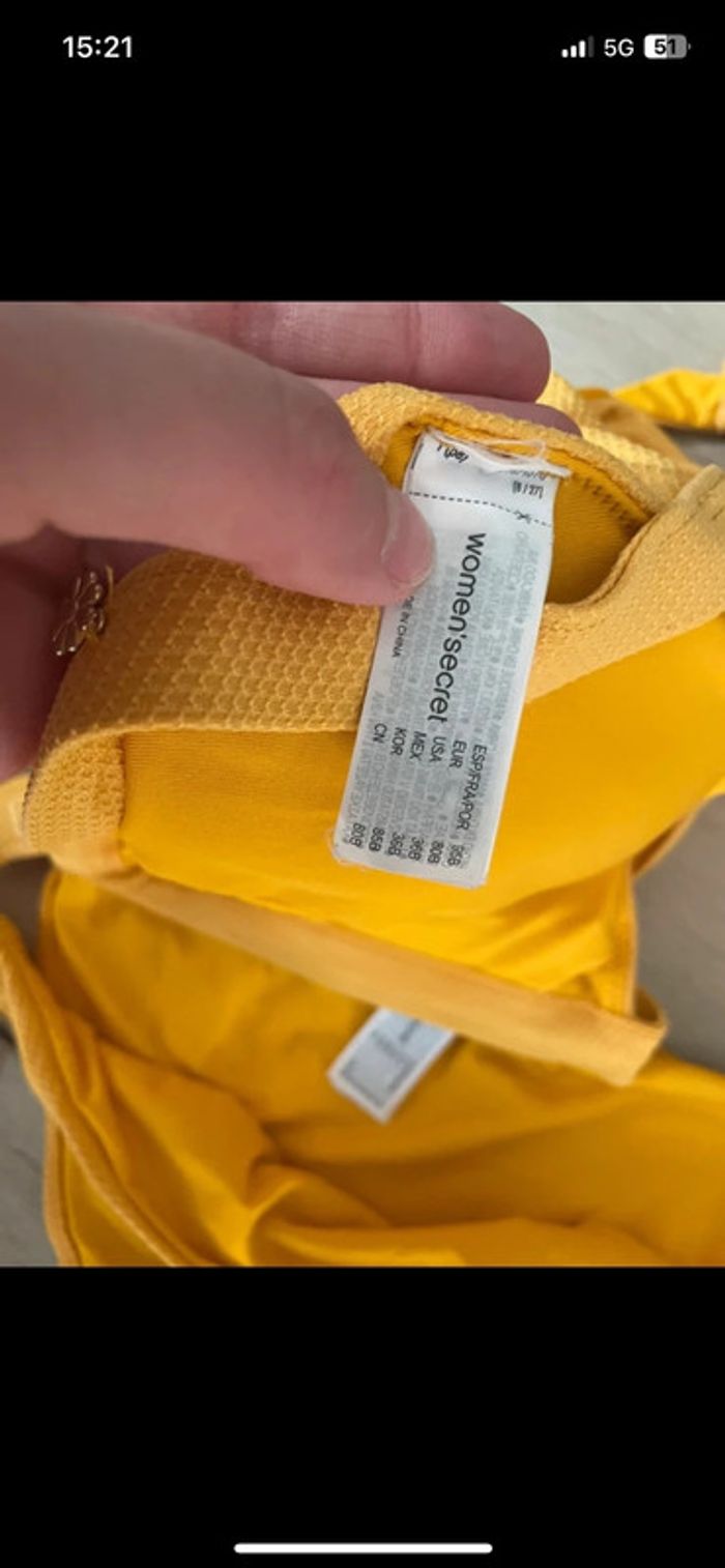 Maillot de bain jaune moutarde women’secret - photo numéro 5
