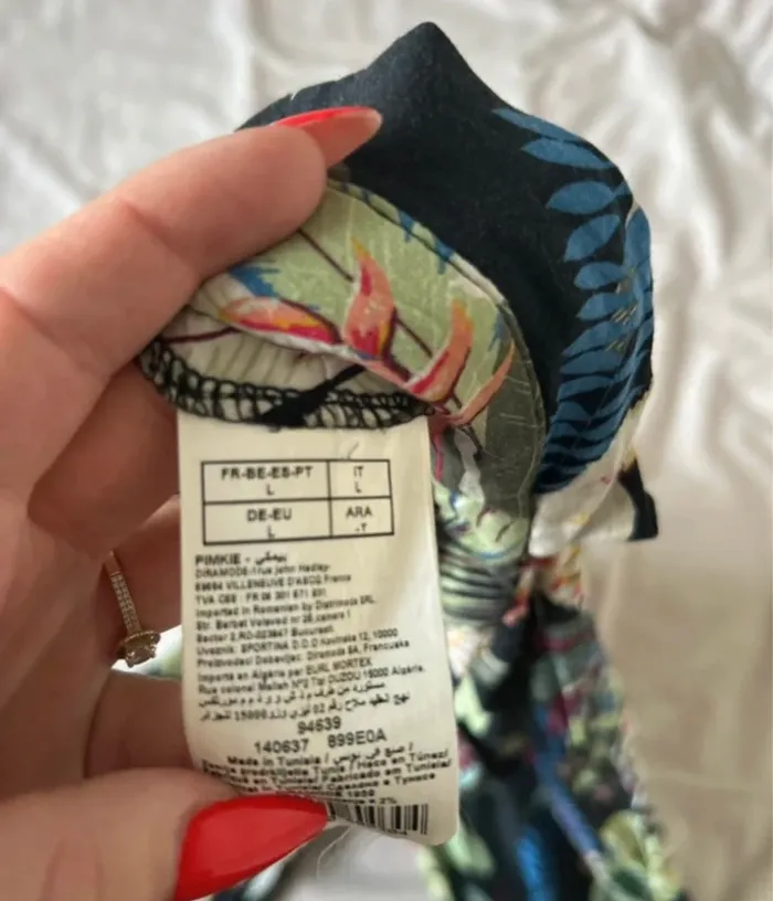 Pantalon fluide fleurie coloré taille L pimkie léger - photo numéro 4
