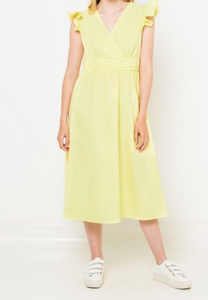 Robe jaune Camaïeu