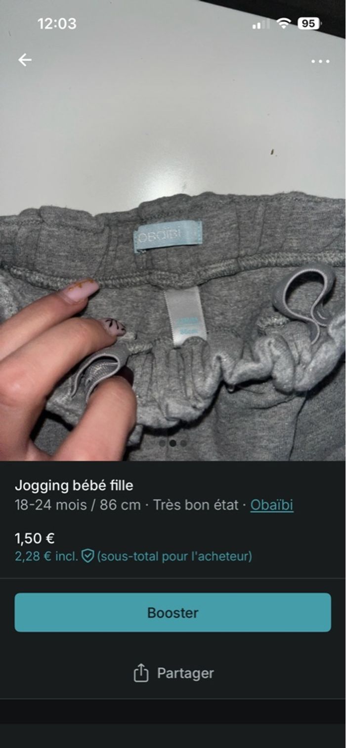 Survêtement obaibi bébé - photo numéro 2