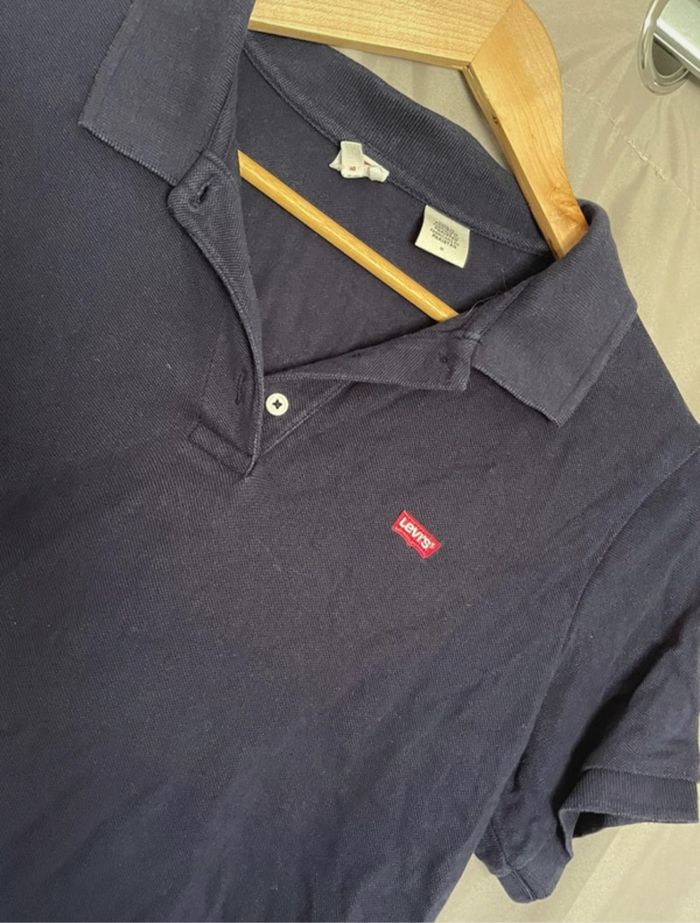 Polo bleu marine, taille M, levi's - photo numéro 2
