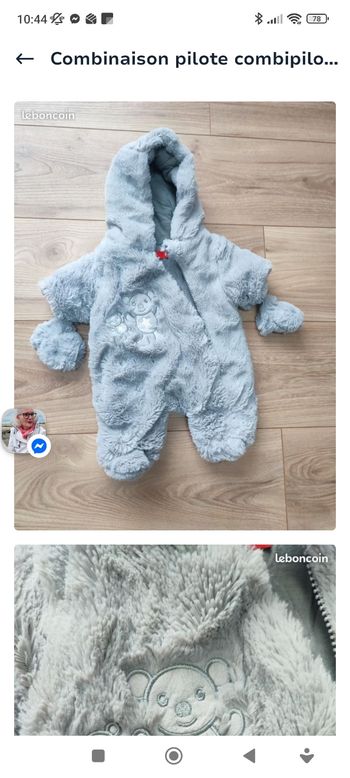 Combinaison pilote tissaia 1 mois 