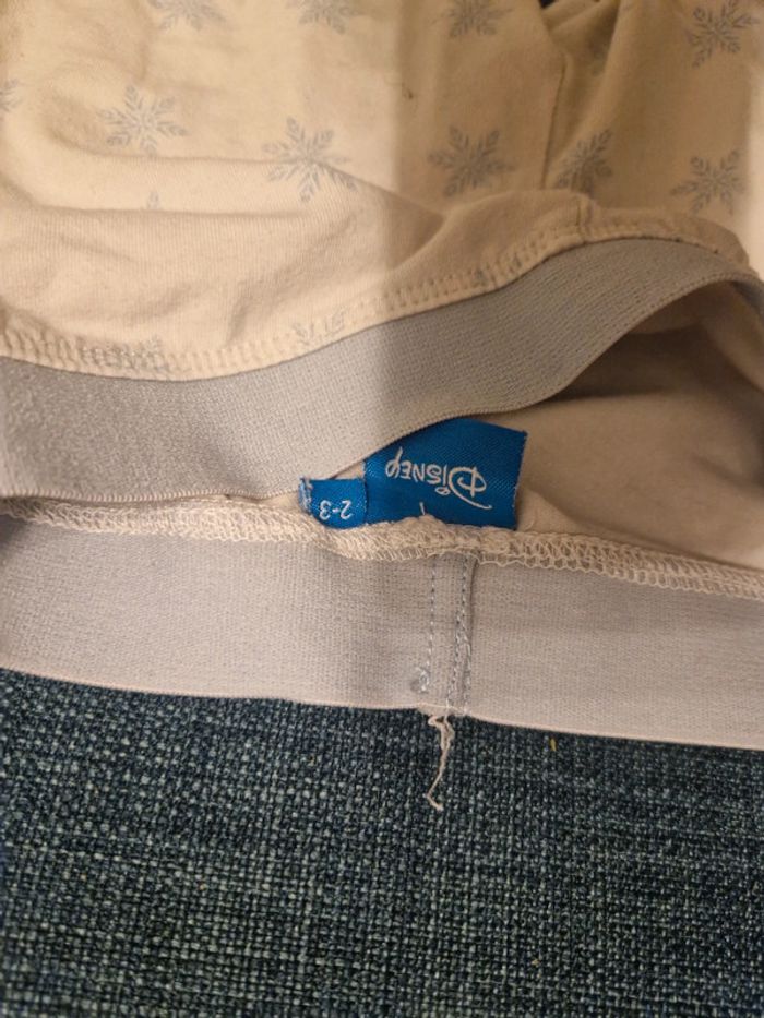 Legging blanc flocons 2-3ans - photo numéro 3