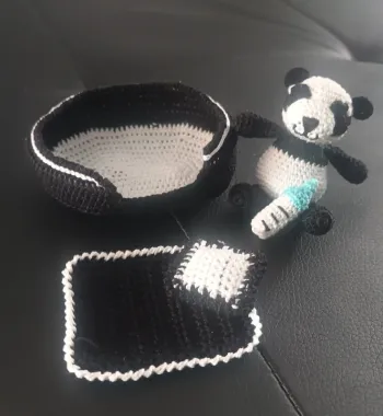 Nurcerie amigurimi panda neuf