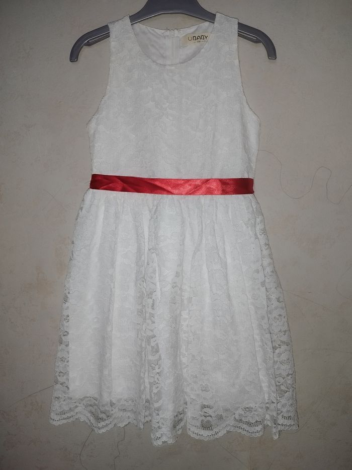 Robe dentelle de cérémonie blanche - photo numéro 4