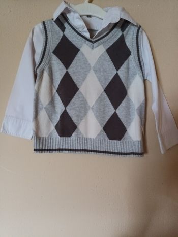 Chemise avec pull leger