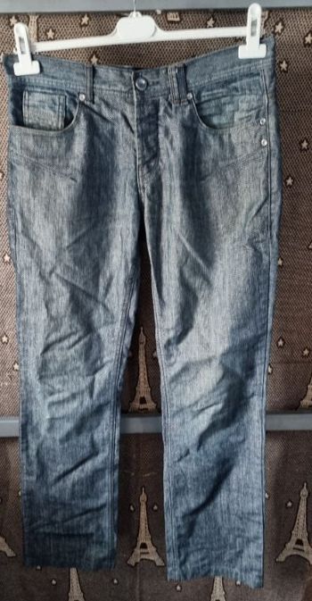 Jeans gris regular taille 40
