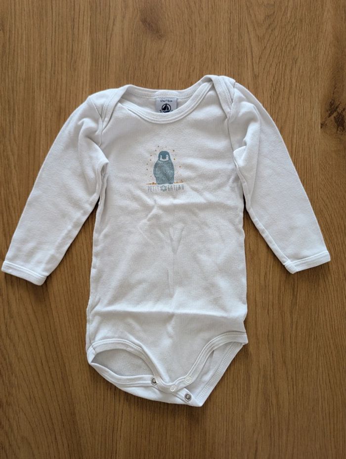 Lot 5 Bodies Petit Bateau Manches Longues Jours De La Semaine - Coton Jersey Bébé Garçon Fille