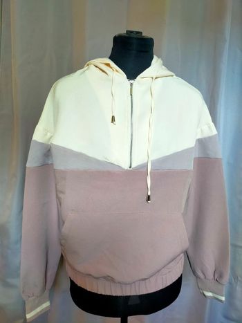 Sweat à capuche bicolore – AMISU – Taille XS