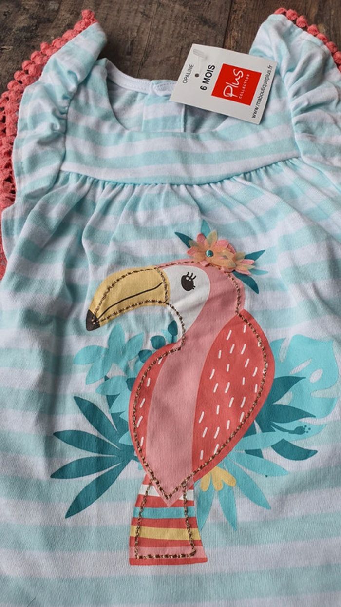 T-shirt 6 mois 68 cm en très bon état 👌 - photo numéro 2