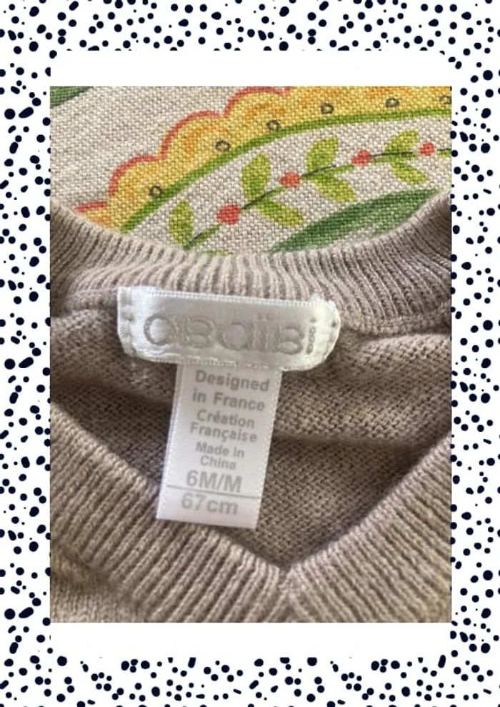 Lot de 2 pulls taille 6 mois - photo numéro 4