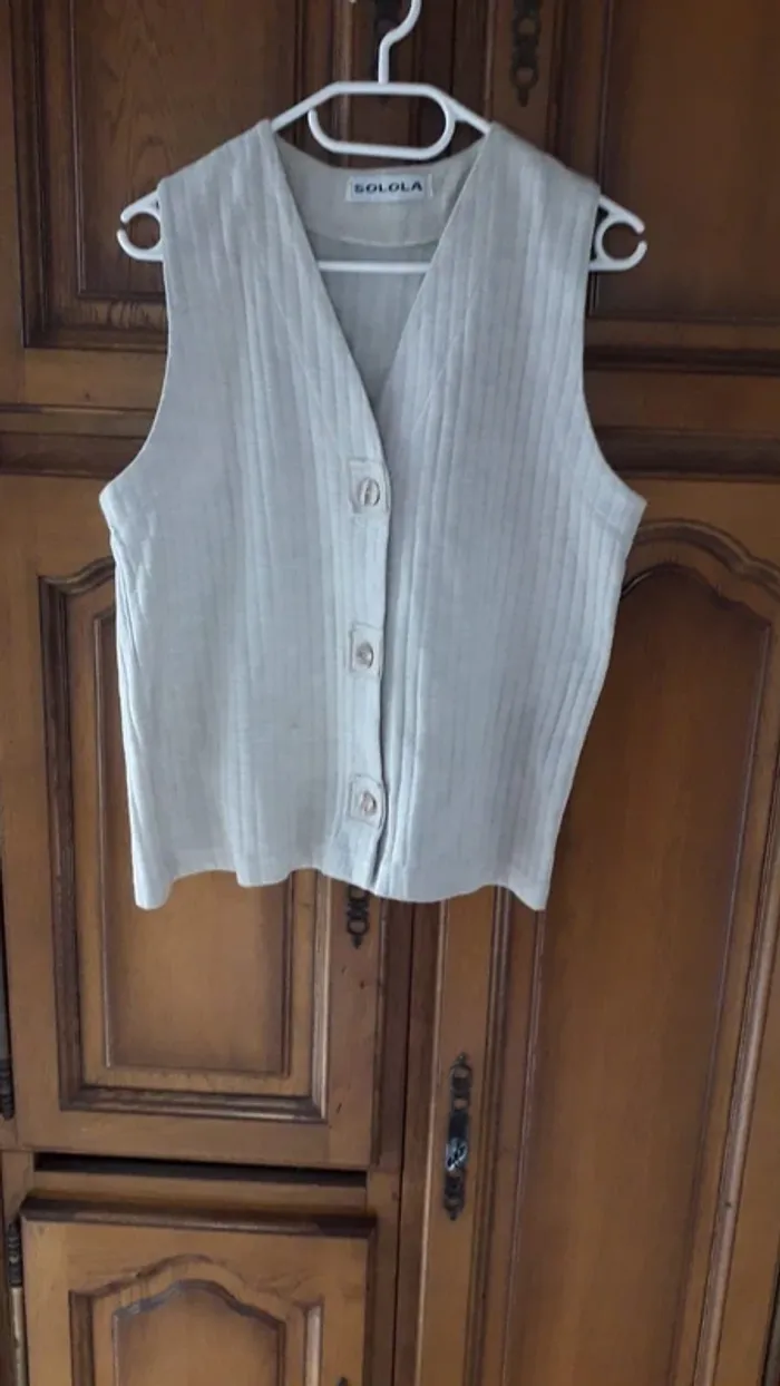 Crop top couleur crème