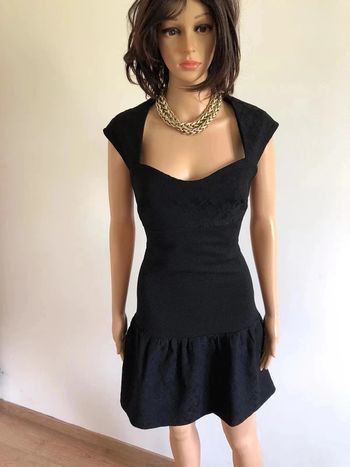 Robe noire neuve bi matière sans manches Morgan taille L (valeur 70€)