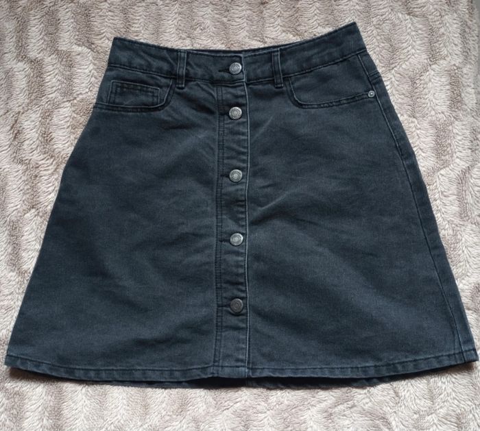 Jupe en Jean Femme Grise Foncée / Noire 🐨🌻 - photo numéro 2