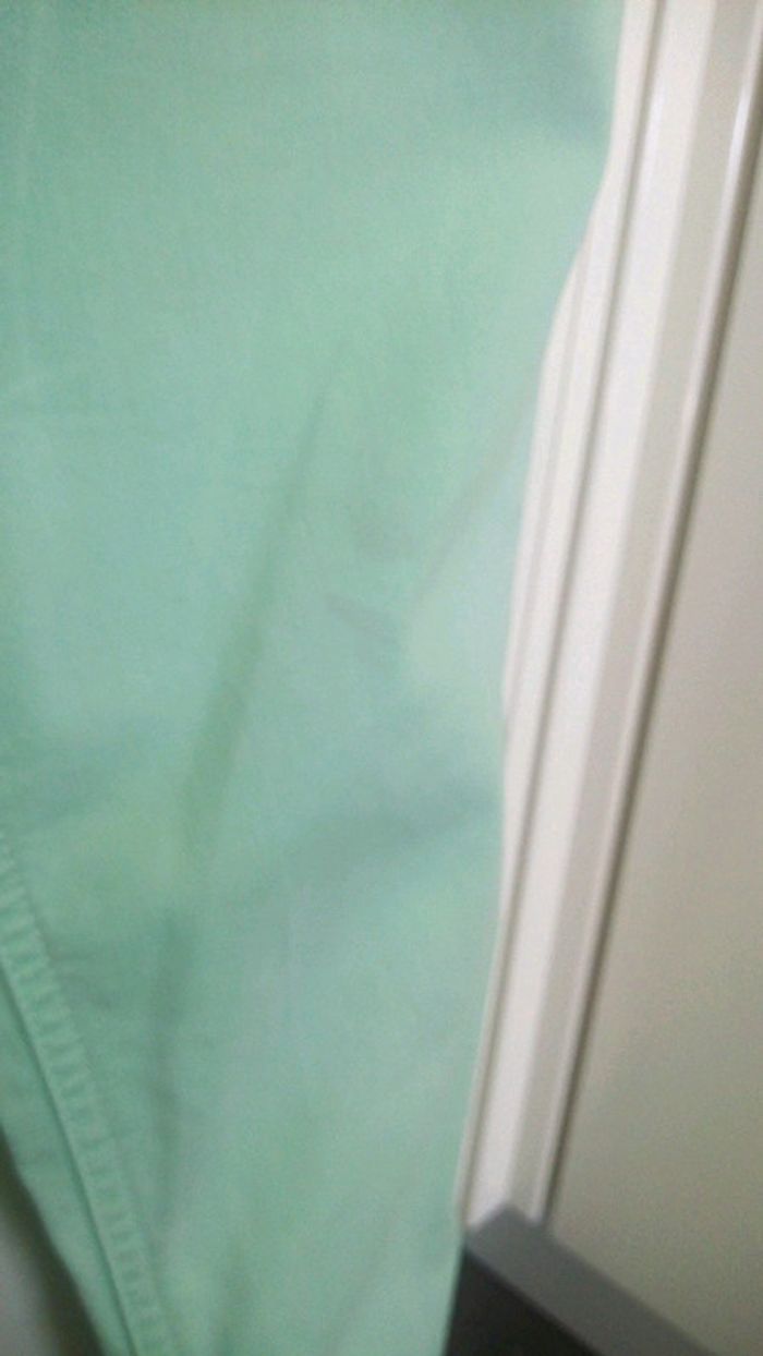 Pantalon couleur mint de grossesse marque obmum taille 38 - photo numéro 3