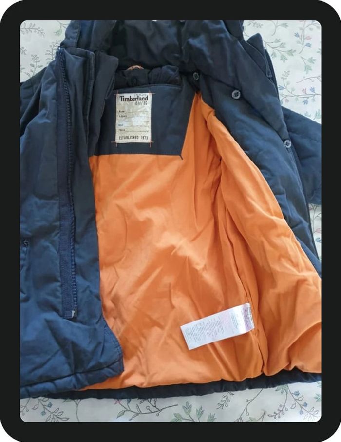 manteau garçon gris/orange Timberland 18 mois - photo numéro 5