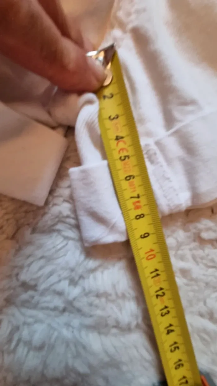 Short en jean blanc Mango taille 36 - photo numéro 8