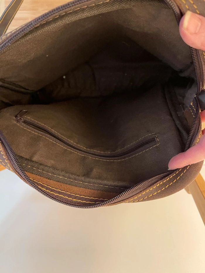 sac à main en cuir marron - photo numéro 4