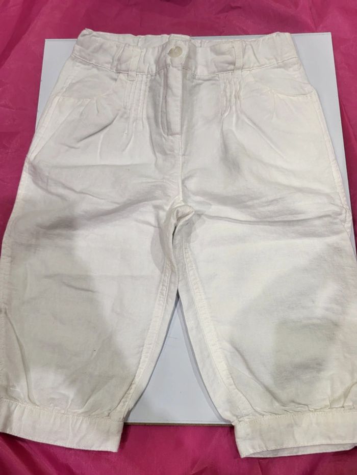 Pantalon lin blanc