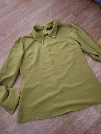 Haut  blouse verte  olive