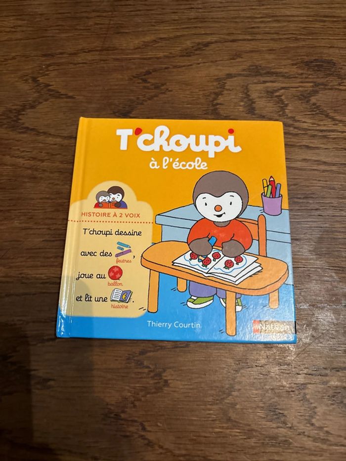 Livre T’choupi à l’école