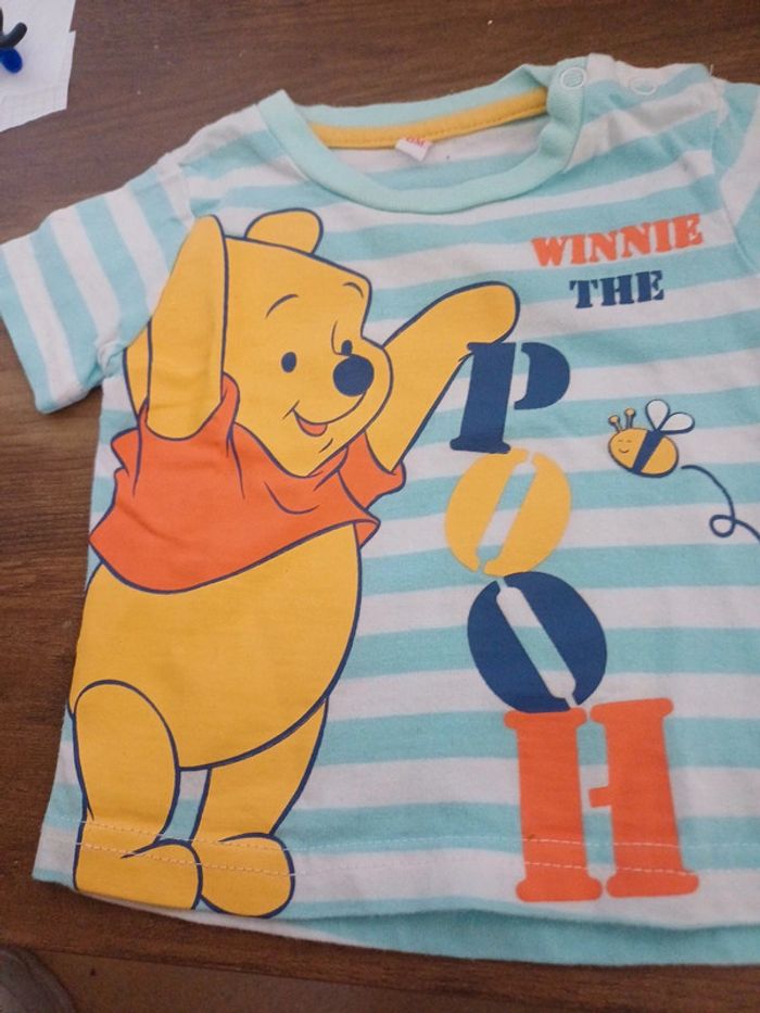 T-shirt winnie l'ourson à rayure - photo numéro 2