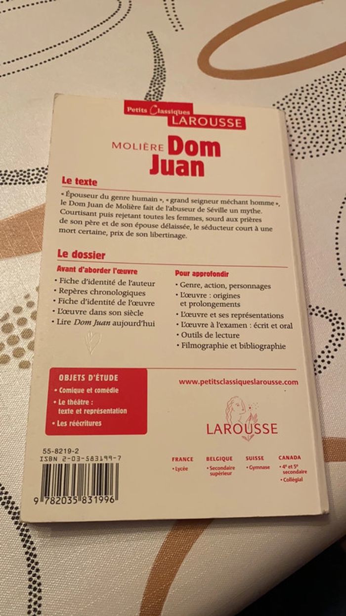 Livre Don Juan de Molière - photo numéro 2